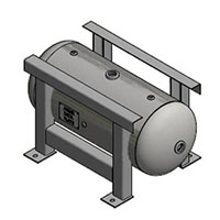 Horizontal Air Receiver with Grasshopper Legs