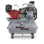 Engine Driven Two Stage, Splash or Pressure Lubricated Reciprocating Air Compressor